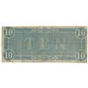 Image 2 : 1864 $10 The Confederate States of America Note T-68 CC