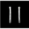 Image 1 : 3.96 ctw Diamond Earrings - 14KT White Gold