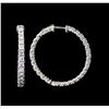 Image 2 : 3.96 ctw Diamond Earrings - 14KT White Gold