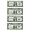 Image 1 : 1957 $1 AU/Unc Silver Certificate Currency Lot of 4