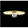 Image 2 : 0.25 ctw Diamond Solitaire Ring - 14KT Yellow Gold