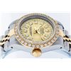 Image 3 : Rolex Ladies 2T Quickset Champagne String Diamond Datejust Wristwatch