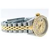 Image 5 : Rolex Ladies 2T Quickset Champagne String Diamond Datejust Wristwatch