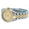 Image 9 : Rolex Ladies 2T Quickset Champagne String Diamond Datejust Wristwatch