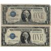 Image 1 : 1928 $1 Silver Certificate Currency Lot of 2