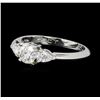 Image 1 : 0.85 ctw Diamond Ring - Platinum