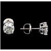 Image 2 : 1.44 ctw Diamond Stud Earrings - 14KT White Gold