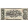 Image 1 : 1863 $10 The Confederate States of America Note T-59 CC