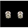 14KT White Gold 1.16 ctw Diamond Solitaire Earrings