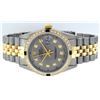 Image 5 : Rolex Mens 2T Yellow Gold & SS Slate Grey Diamond And Emerald Datejust Wristwatc