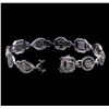 Image 3 : 4.89 ctw Diamond Tennis Bracelet - 14KT White Gold