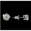 Image 2 : 1.27 ctw Diamond Stud Earrings - 14KT White Gold