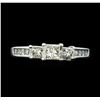 Image 2 : 0.75 ctw Diamond Ring - 14KT White Gold