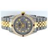 Image 6 : Rolex Mens 2T Yellow Gold & SS Slate Grey Diamond And Ruby Datejust Wristwatch