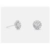 Image 1 : Diamond Earrings  - 14KT White Gold