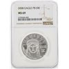 Image 1 : 2008 NGC MS69 $100 Eagle Platinum Coin