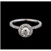 Image 2 : 1.08 ctw Diamond Ring - 14KT White Gold