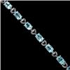 Image 2 : Natural Sky Blue Topaz Bracelet