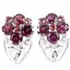 Natural Rhodolite Garnet Earrings
