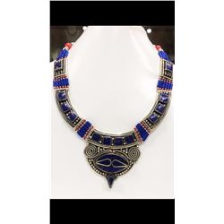 Tibet Natural Stone Tribal Queen Royal Necklace