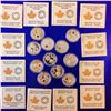 Image 1 : BIRTHSTONES 5$ FINE SILVER COIN, LOT OF 11 COINS, VALUED at $50 each