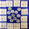 Image 2 : BIRTHSTONES 5$ FINE SILVER COIN, LOT OF 11 COINS, VALUED at $50 each