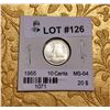 Image 1 : 1955 CANADA 10 CENTS MS-64, SHOULDER FOLD
