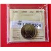 Image 1 : 1988 CANADA 25 CENTS ICCS MS-64.