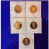 Image 2 : 2005 S SILVER PROOF AMERICAN QUARTER: MINNESOTA, WEST VIRGINIA, KANSAS, OREGON, CALIFORNIA. LOT OF 5