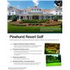 Image 4 : Pinehurst Resort Golf Trip for 2 includes Airfare