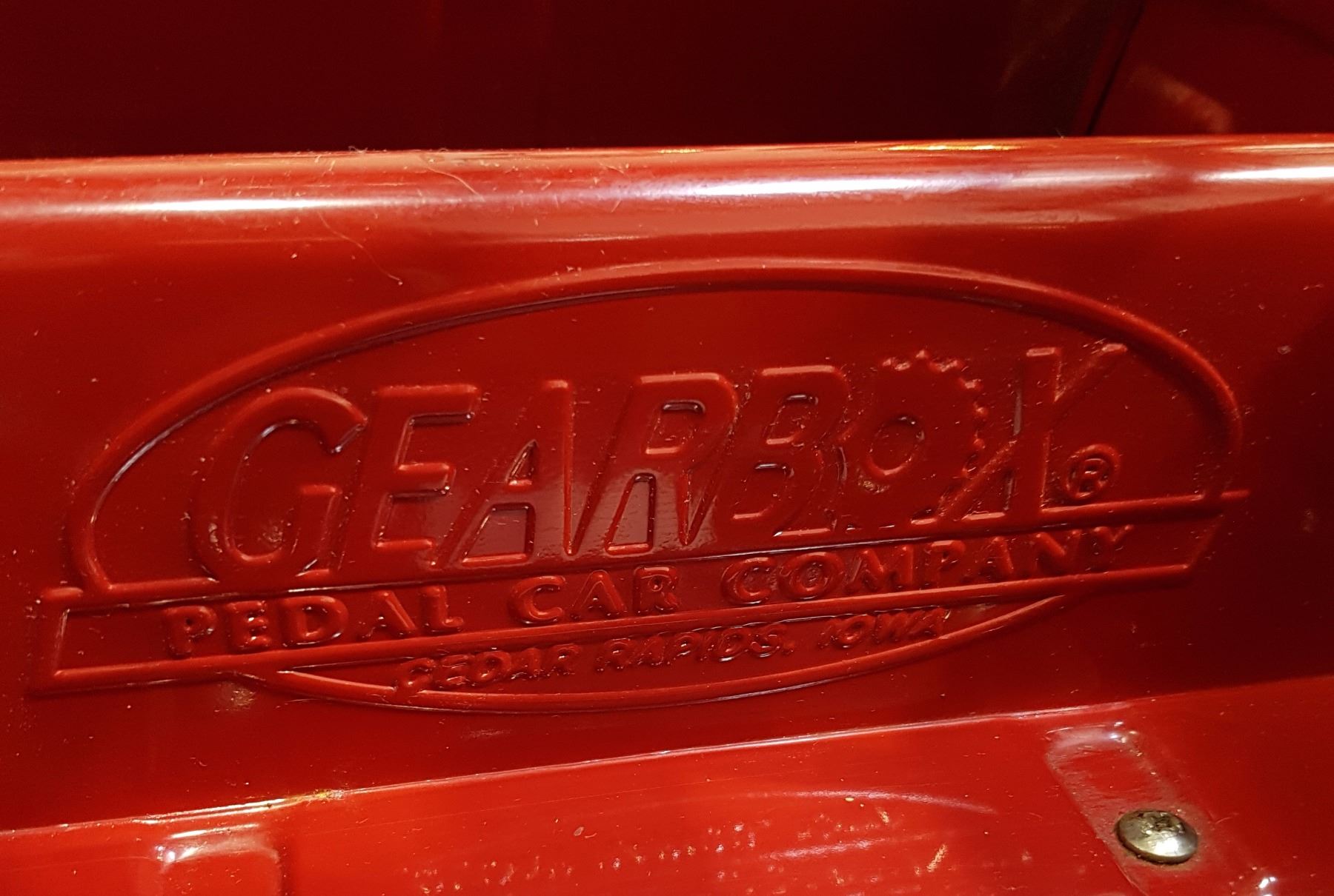 FIRE DEPARTMENT PEDAL CAR MFG. BY GEARBOX PEDAL CAR CO.
