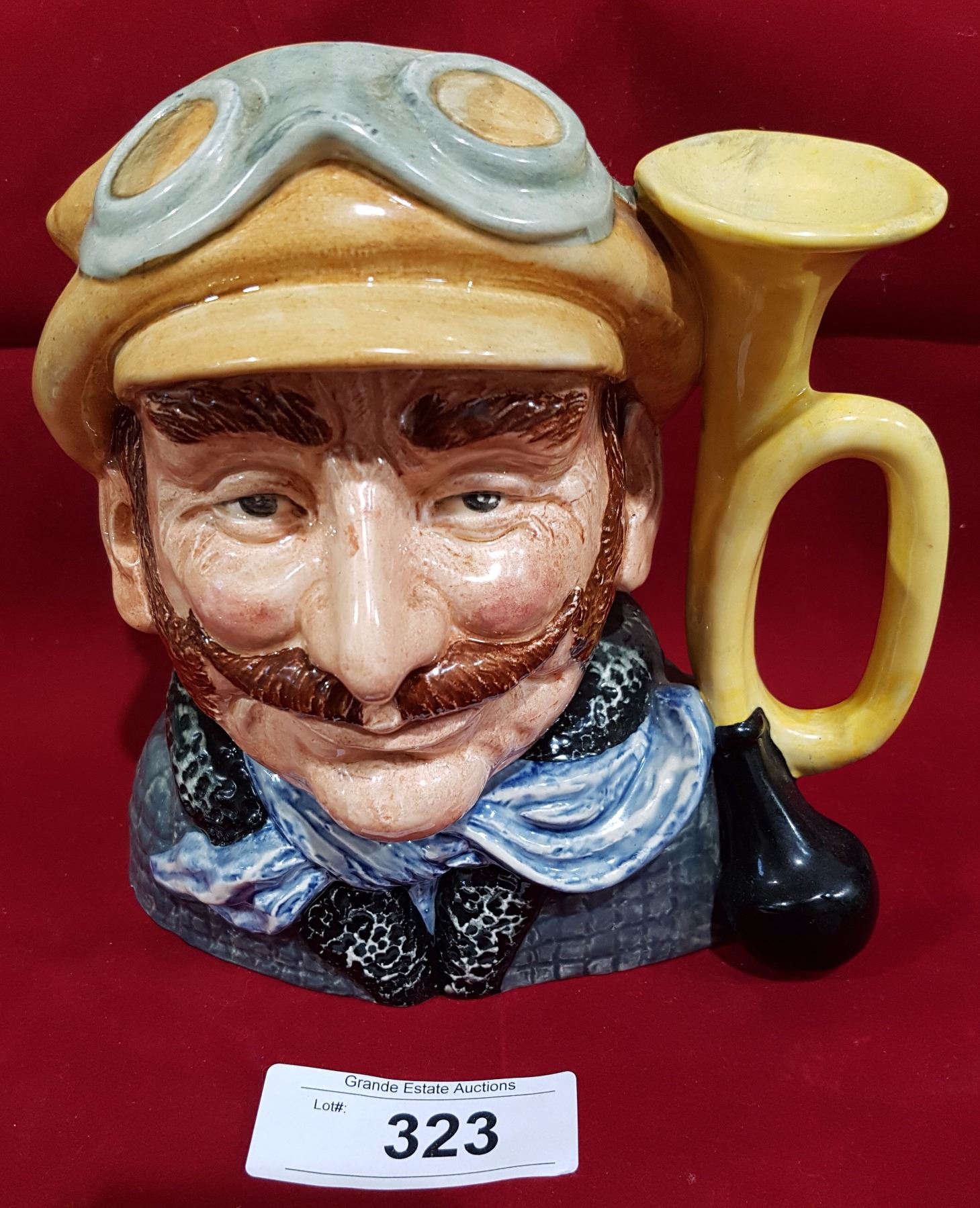 LARGE ROYAL DOULTON 1972 CHARACTER MUG VETERAN MOTORIST