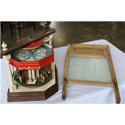 NATIONAL WASHBOARD AND HANDMADE CAROUSEL