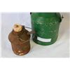 Image 3 : TRENCH ART MITCHELL CANADA LIDDED SHELL MUG AND CPR CHEMICAL CAN