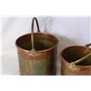 Image 3 : TWO BRASS AND COPPER BOUND BAIL HANDLED BUCKETS