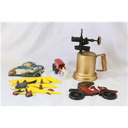 VINTAGE BLOW TORCH + METALWARES