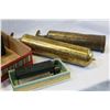 Image 2 : TWO BRASS FIRE EXTINGUSHERS AND ANTIQUE BATTERIES