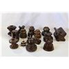 Image 1 : TRAY OF BROWN INSULATORS