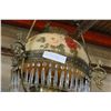 Image 2 : ANTIQUE HAND PAINTED CHANDELIER WITH CRYSTALS