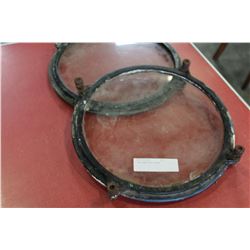 2 ANTIQUE PORT HOLES