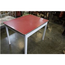 RED TOP WHITE BASE RETRO TABLE