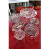 Image 2 : LOT OF EARLY CRYSTAL SERVING PIECES ONE TURNING AMETHYST