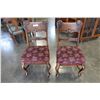 Image 1 : PAIR OF OAK 1880S DINING CHAIRS