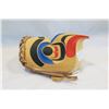 Image 2 : HAIDA EAGLE YELLOW CEDAR "TSOONA STELLA" CARVED MASK DATED: 14.8.92