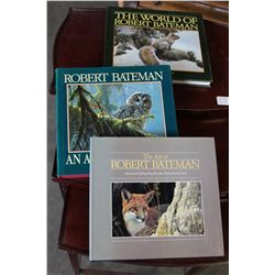 LOT OF 3 SIGNED ROBERT BATEMAN PICTURE BOOKS SIGNED TO JOSIAH TATE,WELL KNOWN NISGAA CARVER