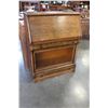 Image 1 : ANTIQUE OAK DROPFRONT DESK WITH LAWYER BOOKCASE BASE