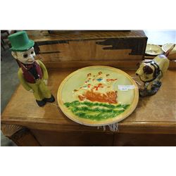 THREE PIECES OF CHALKWARE