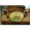 Image 1 : THREE PIECES OF CHALKWARE