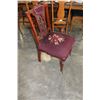 Image 2 : ANTIQUE MAHOGANY PARLOR CHAIR WITH NEEDLEWORK SEAT