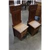 Image 2 : 2 SMALL CARVED KIDS CHAIRS